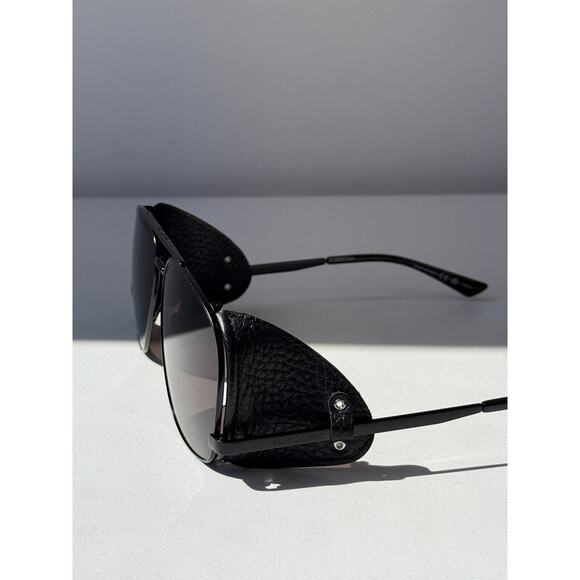 NEW Saint Laurent SL653 Leon Shield Aviator Sunglasses Black main image 6